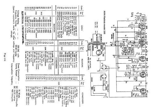 Radiola 255; Amalgamated Wireless (ID = 691089) Radio