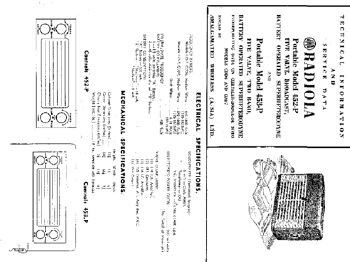 Radiola 453P; Amalgamated Wireless (ID = 2131714) Radio