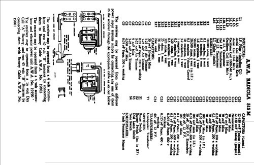 Radiola 515M; Amalgamated Wireless (ID = 1041310) Radio