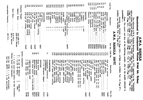 Radiola 558-TC; Amalgamated Wireless (ID = 2383949) Radio