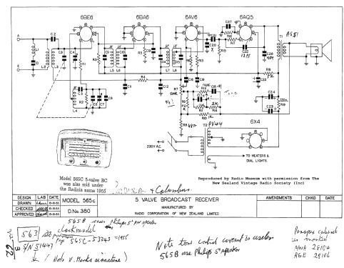 Radiola 565B; Amalgamated Wireless (ID = 3168233) Radio