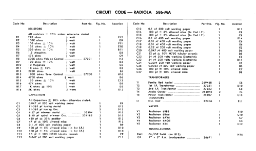 Radiola 586MA; Amalgamated Wireless (ID = 750007) Radio