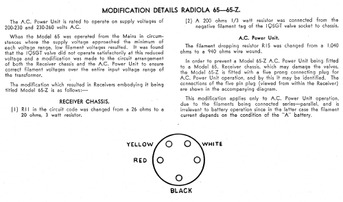 Radiola 65; Amalgamated Wireless (ID = 2060818) Radio