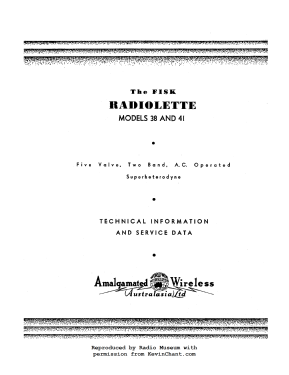 Radiolette 38A; Amalgamated Wireless (ID = 2960614) Radio