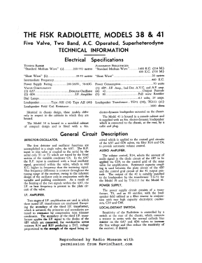 Radiolette 38A; Amalgamated Wireless (ID = 2960616) Radio