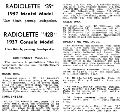 Radiolette 42B; Amalgamated Wireless (ID = 1943208) Radio