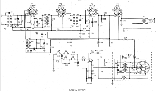 Radiolette 507MY; Amalgamated Wireless (ID = 2385969) Radio