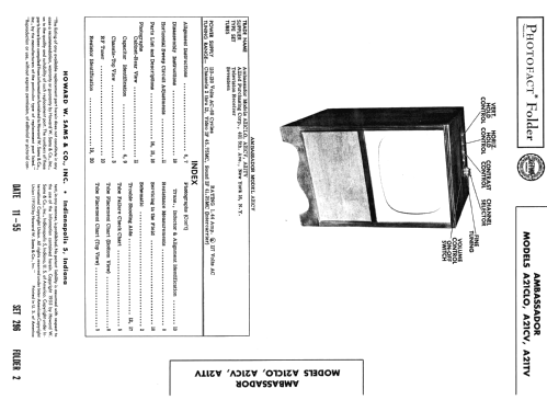 Ambassador A21CV; Ambassador Allied (ID = 2660219) Television