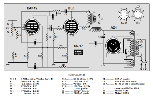 8 Watt Versterker UN-17; Amroh NV Radio (ID = 1320483) Ampl/Mixer