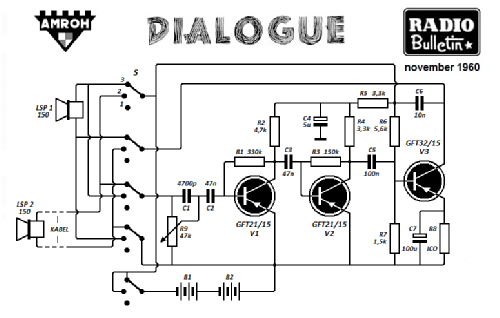 Dialogue Transistor Intercom ; Amroh NV Radio (ID = 1306968) Kit