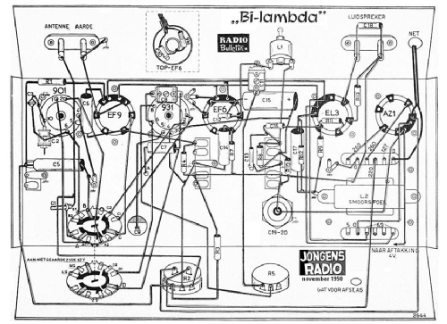 Drie lamper 'Bi-lambda' ; Amroh NV Radio (ID = 1356432) Radio