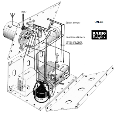 Eenvoudig vacantie ontvangertje UN-46; Amroh NV Radio (ID = 1347608) Radio