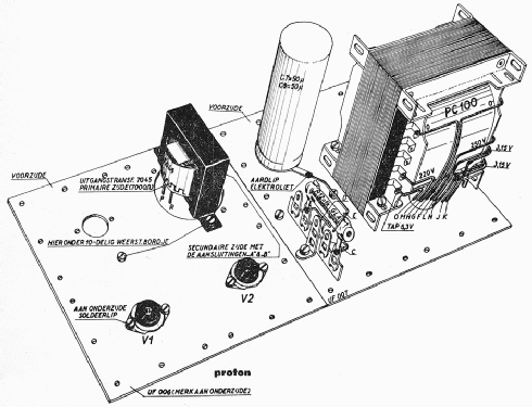 Grammofoon-versterker Proton; Amroh NV Radio (ID = 1703607) R-Player