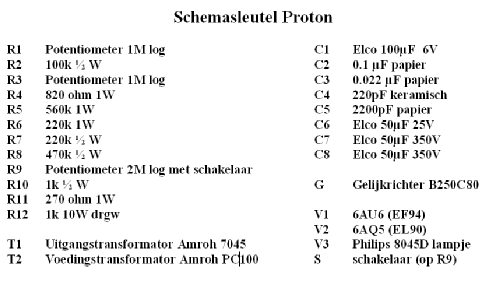 Grammofoon-versterker Proton; Amroh NV Radio (ID = 409962) R-Player