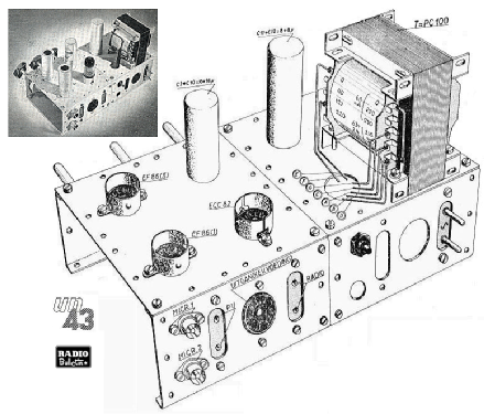 Mengversterker, Mixer UN-43; Amroh NV Radio (ID = 1345189) Ampl/Mixer