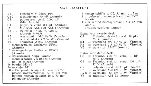 Metergolf Transistor Ontvanger ; Amroh NV Radio (ID = 446227) Kit