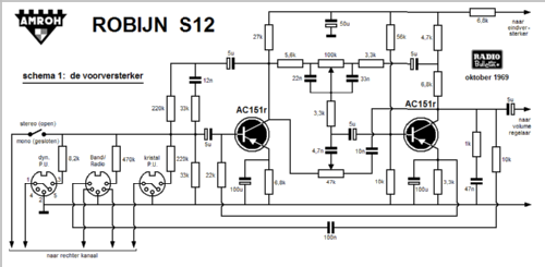 Robijn kit S12; Amroh NV Radio (ID = 1303745) Ampl/Mixer