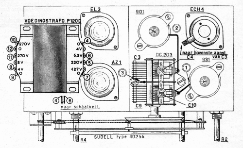 Tweekringer met HF-versterking UN-14; Amroh NV Radio (ID = 1090407) Kit