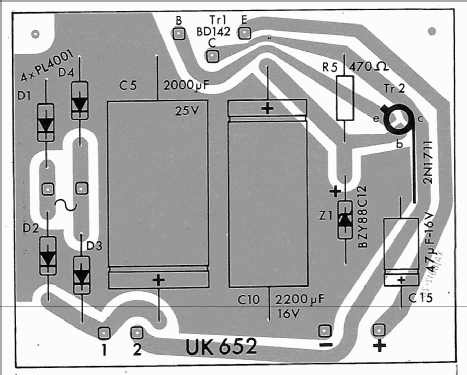 Alimentatore stabilizzato UK652; Amtron, High-Kit, (ID = 663129) A-courant
