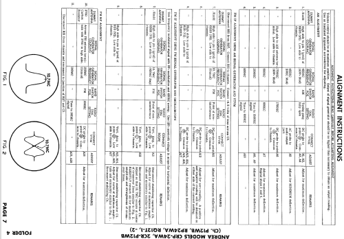 2CR-P12WB Ch= RQ12T-2 + P12WB; Andrea Radio Corp.; (ID = 775828) Radio