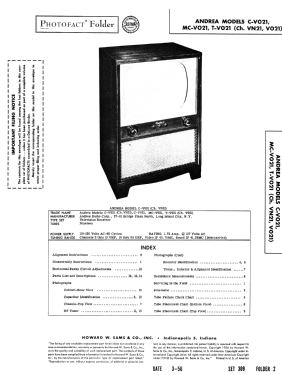 C-V021 Ch= VN21; Andrea Radio Corp.; (ID = 2759616) Television