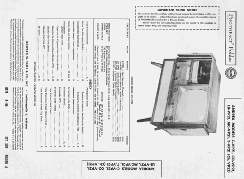 LB-VP21 Monte Carlo Ch= VP21; Andrea Radio Corp.; (ID = 2355899) TV Radio