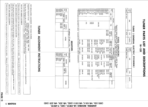 T-VR121Ch= VR121; Andrea Radio Corp.; (ID = 895369) Television