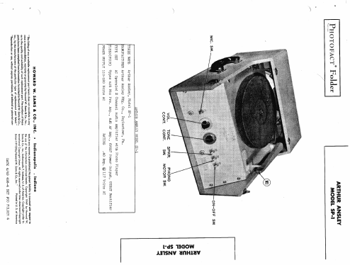 SP-1 ; Ansley, Arthur, Mfg. (ID = 437798) R-Player