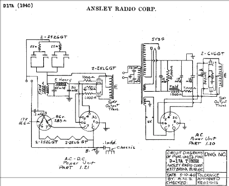 AMP/SPU Part 1.20; Ansley Radio; New (ID = 790631) Verst/Mix