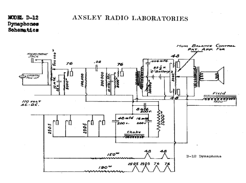 Dynaphone D12; Ansley Radio; New (ID = 790952) R-Player