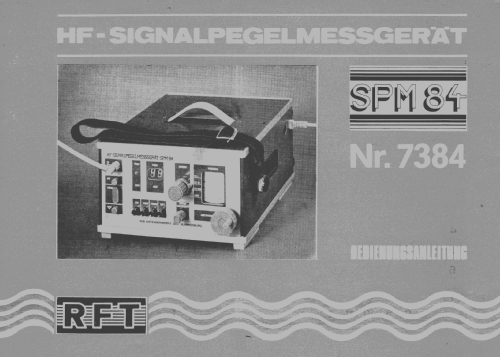 HF-Signalpegelmeßgerät SPM84; Antennenwerke Bad (ID = 2099364) Ausrüstung