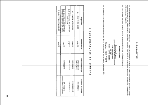 Multipreci MN-5121; AOIP, AOP A.O.I.P., (ID = 1262202) Ausrüstung