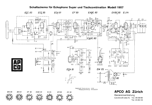 Echophone Super Modell 1957; Echophone, Marke ab (ID = 2569103) Radio