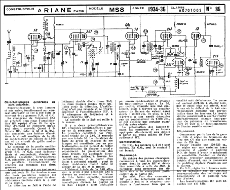 MS8; Ariane; Paris (ID = 51438) Radio