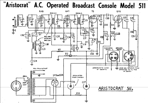 Aristocrat 511; Electrical Specialty (ID = 1931822) Radio