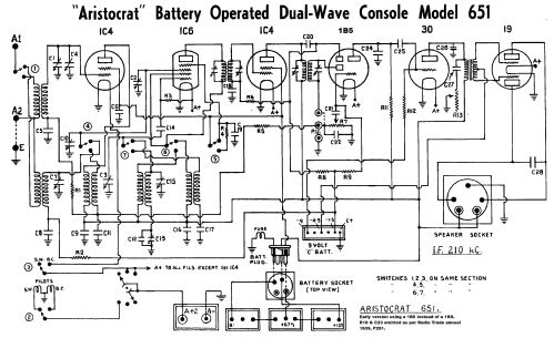 Aristocrat 651; Electrical Specialty (ID = 1932186) Radio