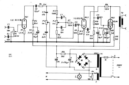 Kleinverstärker EV I ; ARLT Radio (ID = 607200) Ampl/Mixer