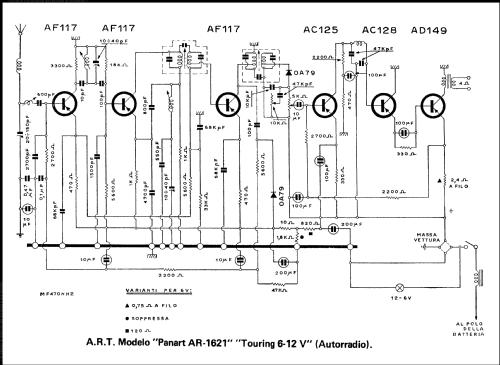 Panart AR-1621; ART - Panart; Milano (ID = 1408899) Autoradio