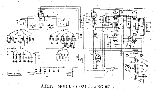 G851; ART - Panart; Milano (ID = 951483) Radio