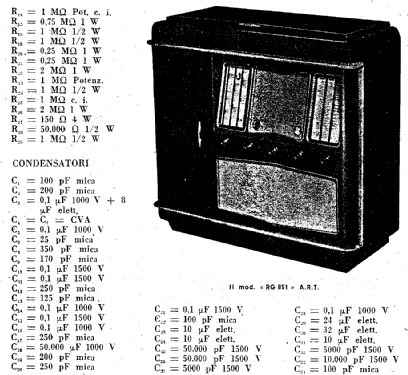 RG851; ART - Panart; Milano (ID = 951489) Radio