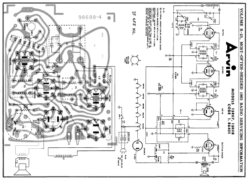 13R08 Ch= 1.86401; Arvin, brand of (ID = 188150) Radio