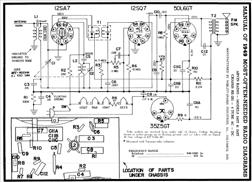 Arvin 242T Ch= RE-251; Arvin, brand of (ID = 97724) Radio