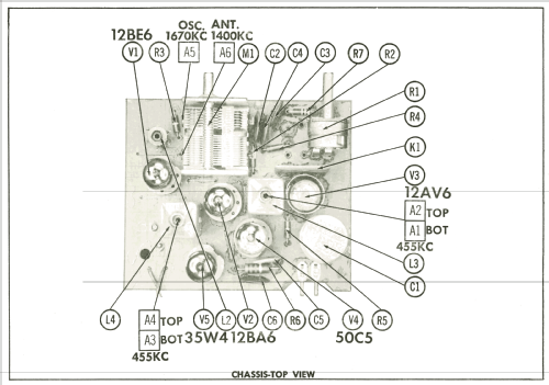 2572 Ch= 1.42200; Arvin, brand of (ID = 2517743) Radio