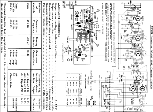 2598 Ch= 1.47900; Arvin, brand of (ID = 51730) Radio