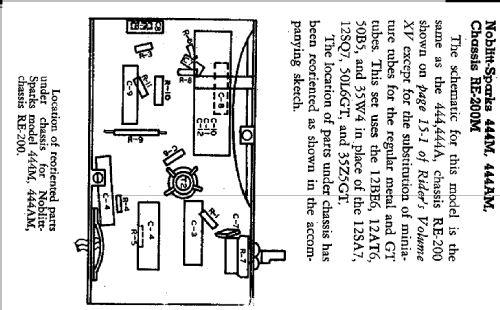 444AM Ch= RE200M; Arvin, brand of (ID = 440772) Radio