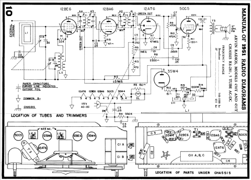 450T Ch= RE-281; Arvin, brand of (ID = 118634) Radio