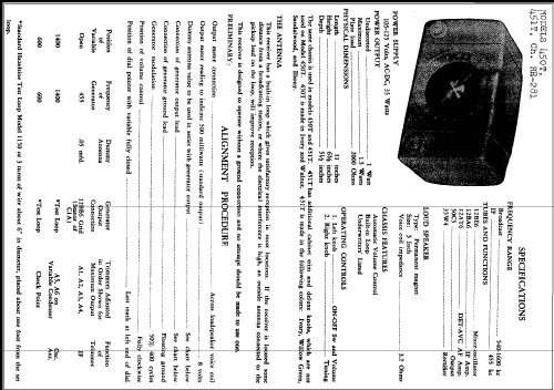 450T Ch= RE-281; Arvin, brand of (ID = 241963) Radio