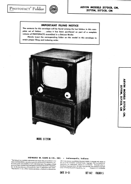 5172CB; Arvin, brand of (ID = 2948613) Television