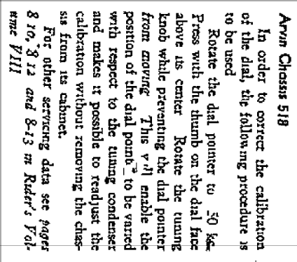 518 Phantom Baby Ch= 518; Arvin, brand of (ID = 433992) Radio