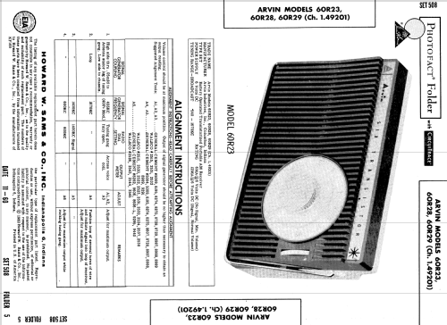 60R28 Ch= 1.49201; Arvin, brand of (ID = 517871) Radio